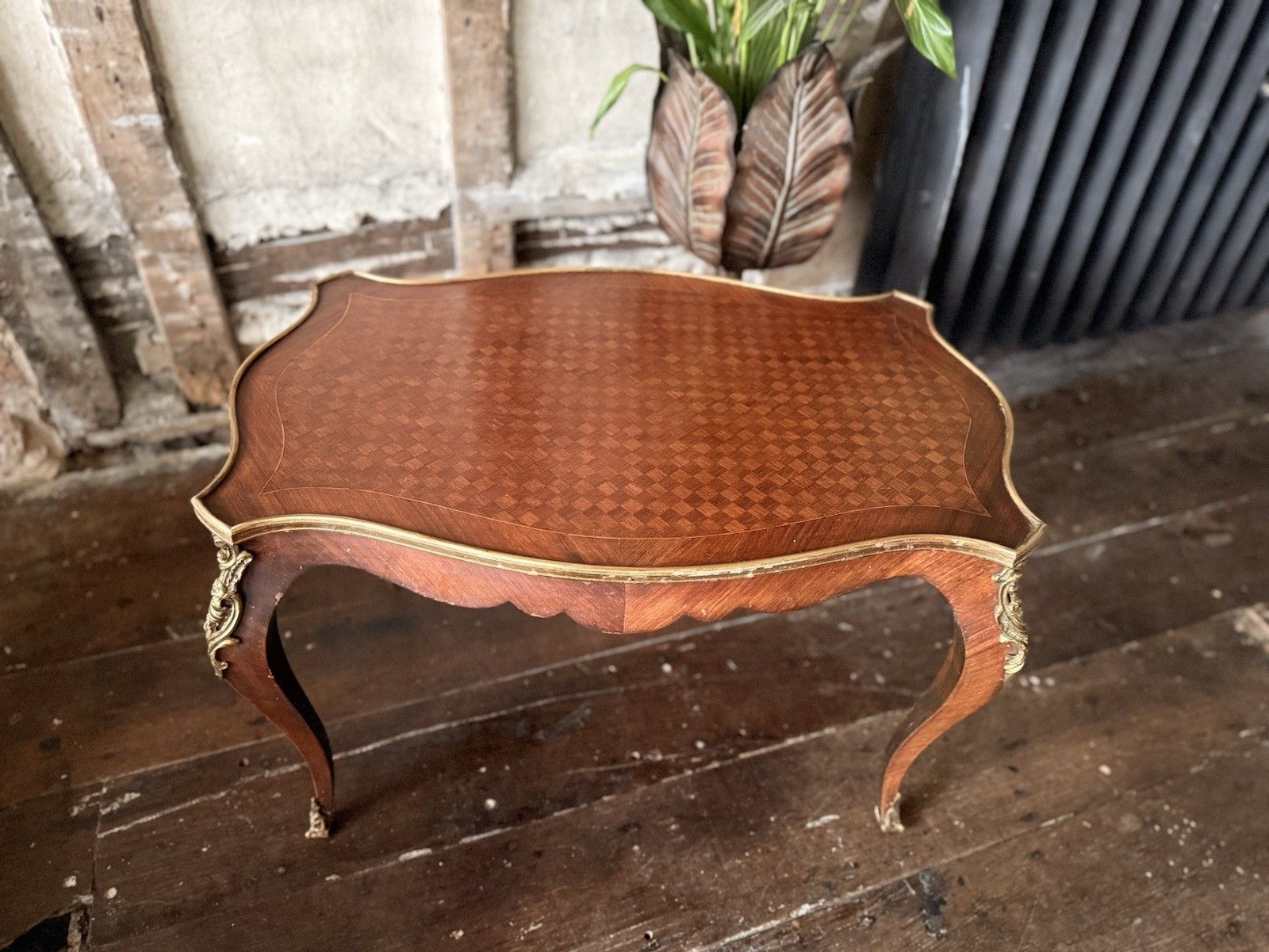 French Antique Kingswood Bronze Gilt Serpentine Occasional Centre Table 1880c photo Furniture