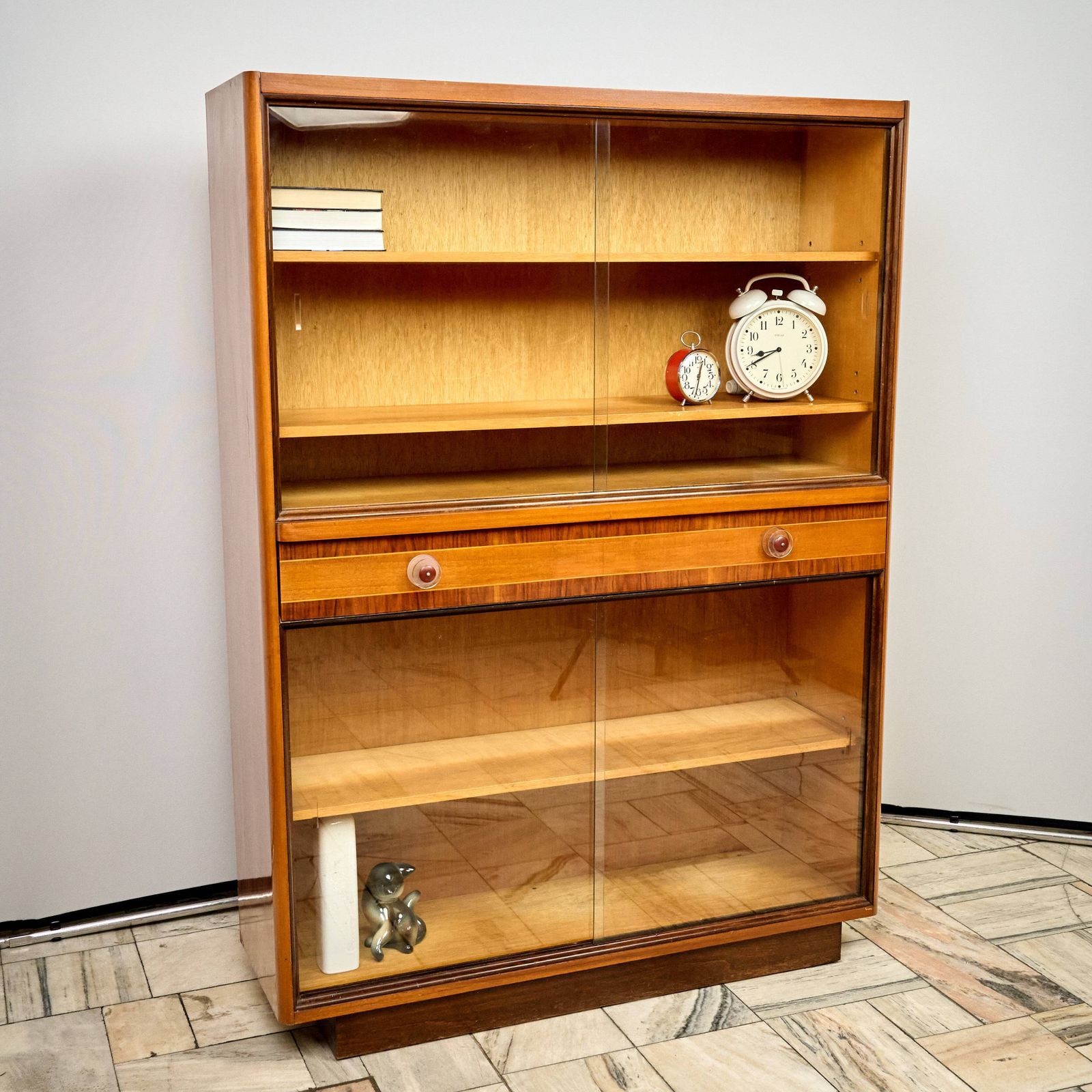 Art Deco Bookshelf, 1960s, Czechoslovakia photo 736.0