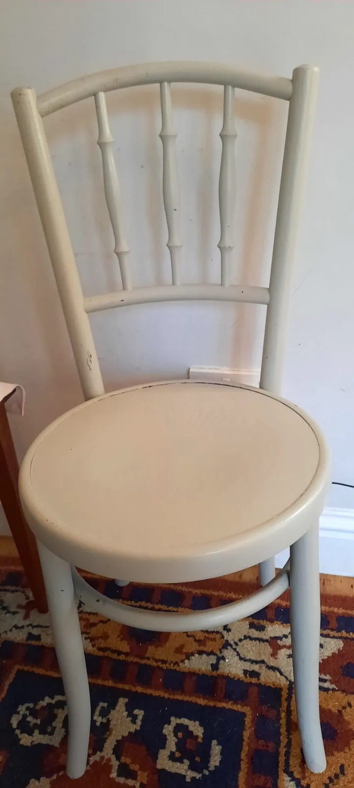 Two Vintage Art Deco Fischel Bentwood Bistro Dining Chairs photo Furniture