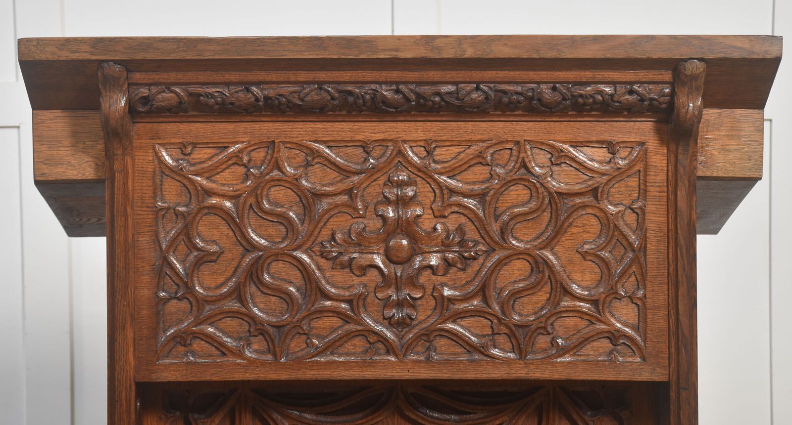 Carved Oak Lectern In The Gothic Revival Style photo Furniture