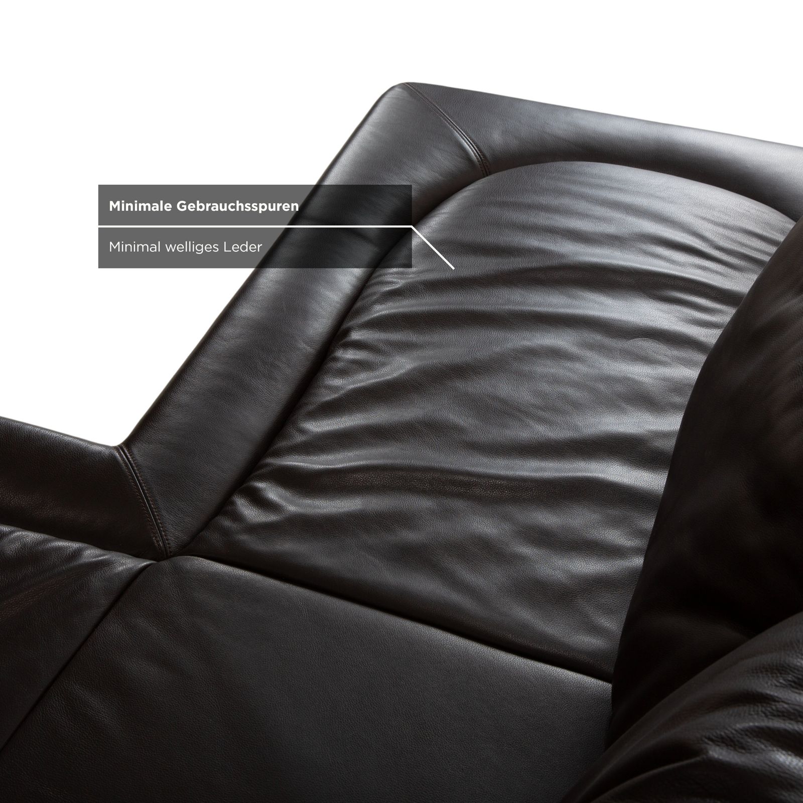 photo furniture Canapé d'angle De Sede DS-165 en cuir brun, fonction manuelle, par Hugo de Ruiter