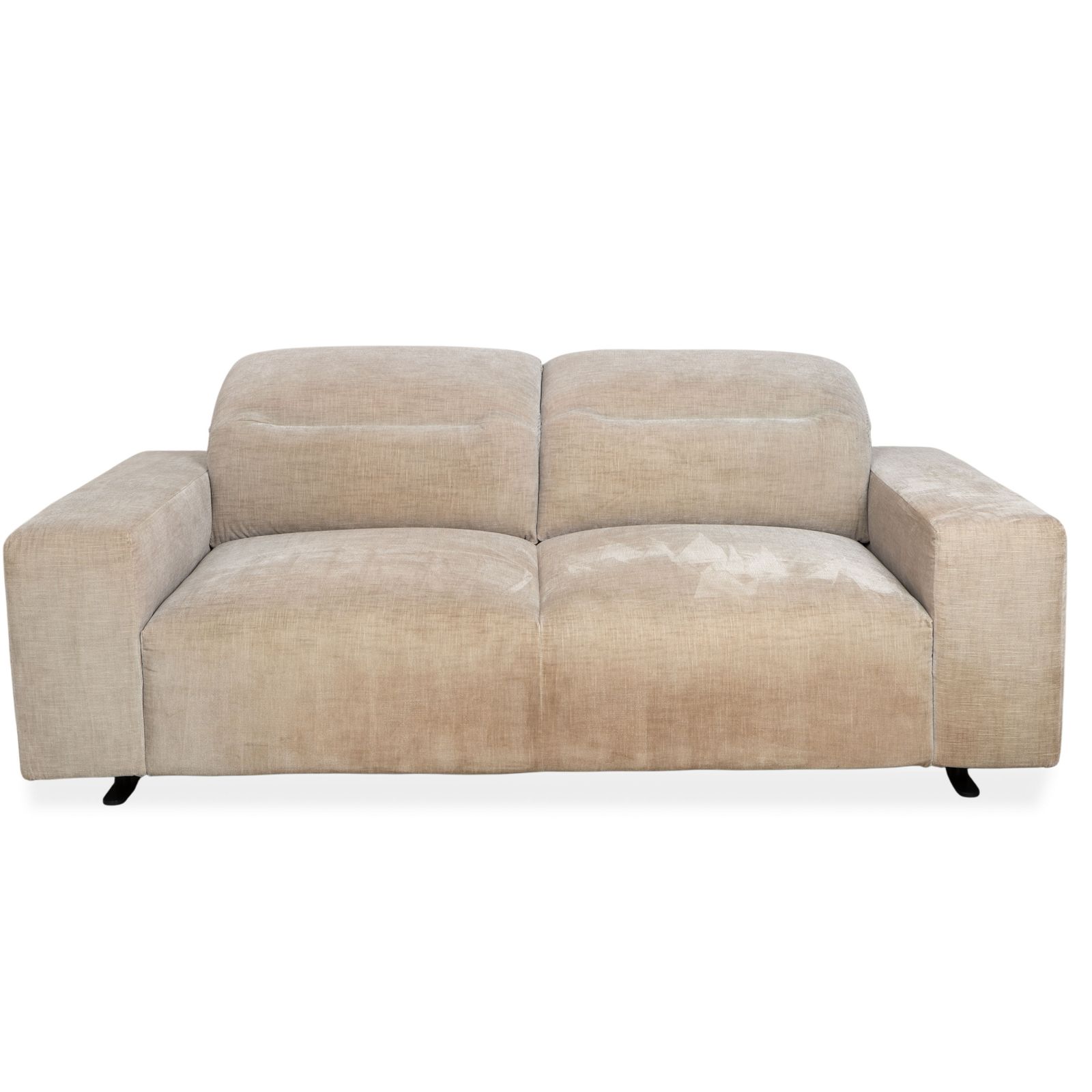 Canapé BoConcept Hampton 2 places en tissu beige, fonction manuelle