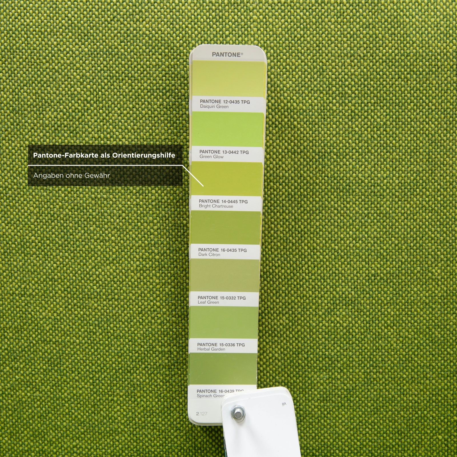 Fauteuil pivotant Walter Knoll Bao en tissu et cuir, vert et brun photo vinterior