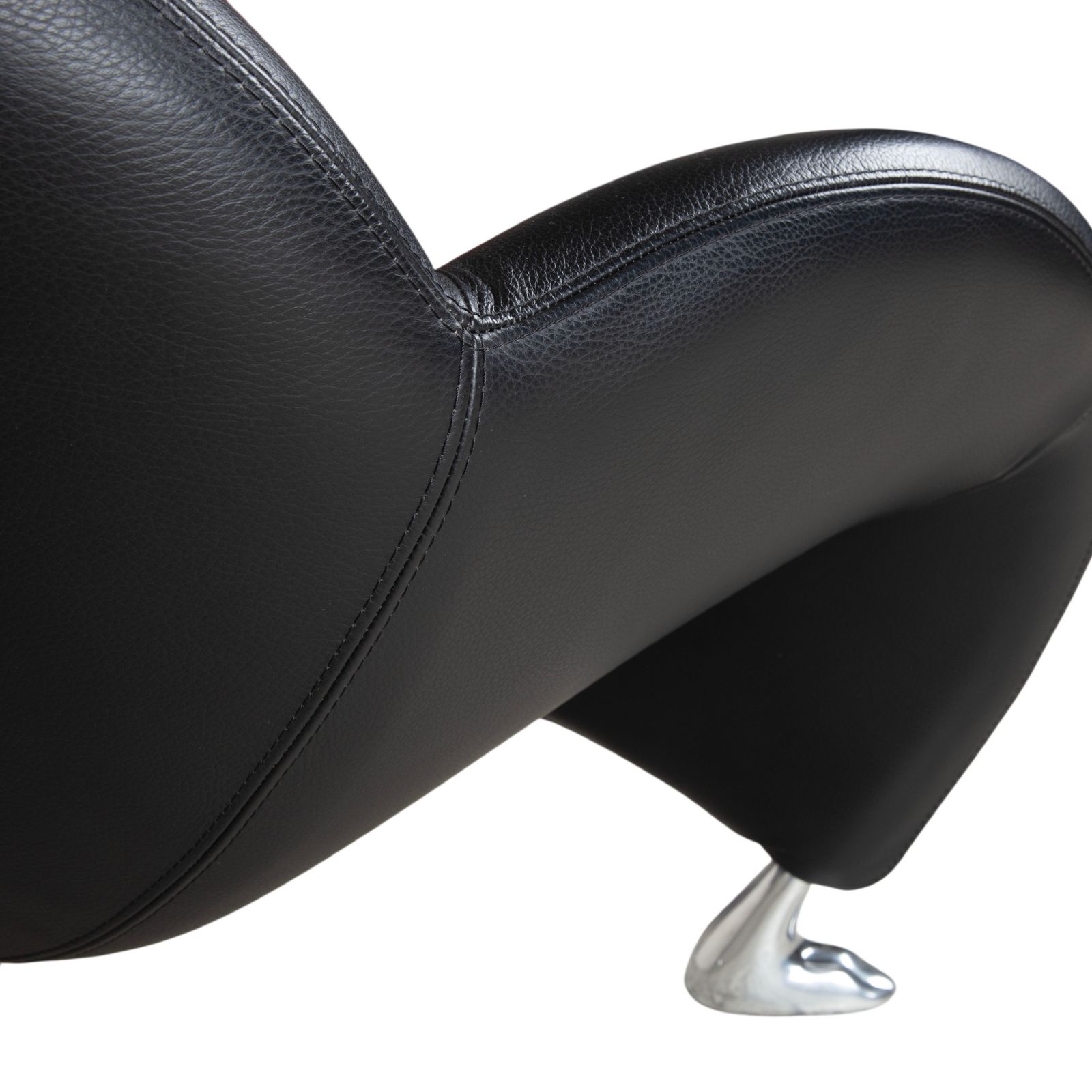 Leolux Papageno Leather Armchair Black photo 1899.0