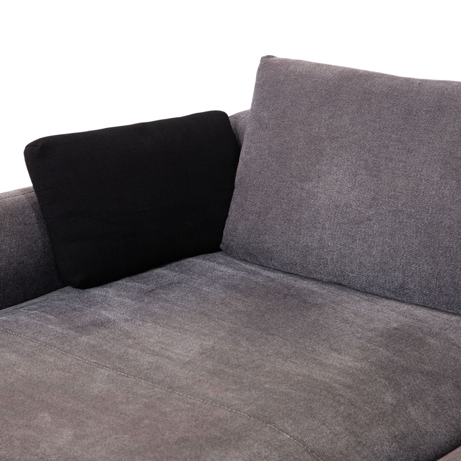 Canapé d'angle Rolf Benz Nuvola en tissu, gris anthracite photo vinterior