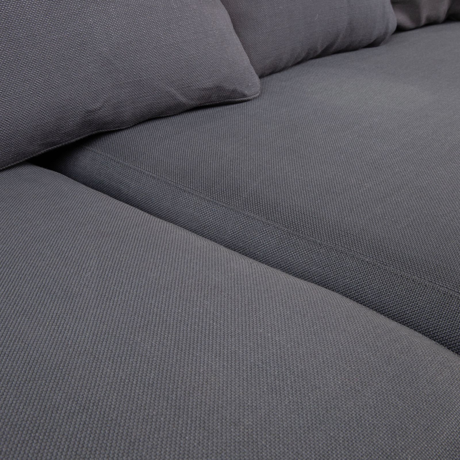 Canapé d'angle Minotti en tissu gris photo for sale