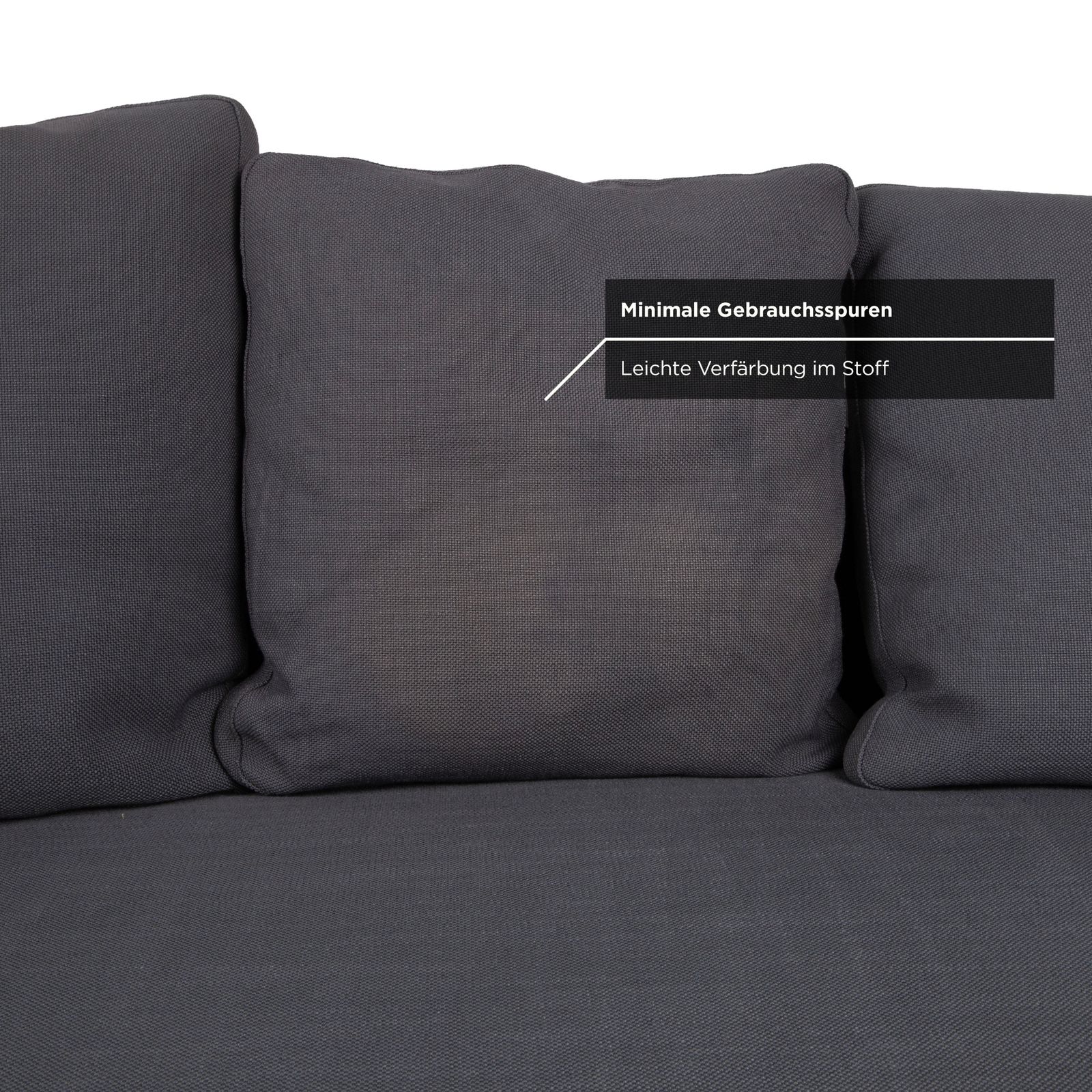 Canapé d'angle Minotti en tissu gris photo buy