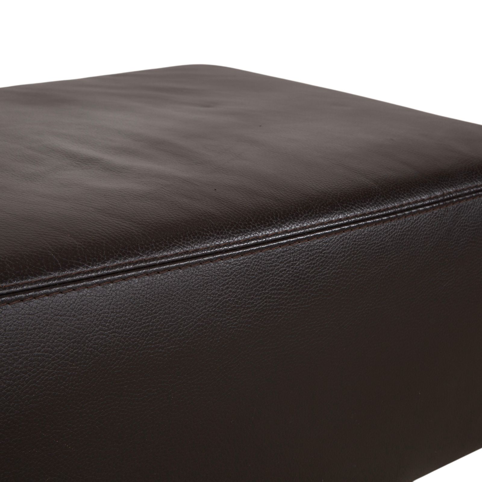 Pouf Ewald Schillig en cuir marron photo for sale