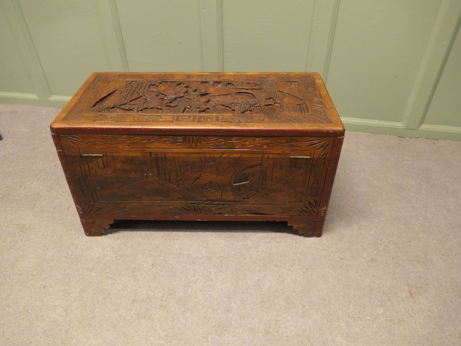 Petite Carved Camphor Wood Chest This Beautiful Little Carved Chest Is Made From Camphor W photo vinterior