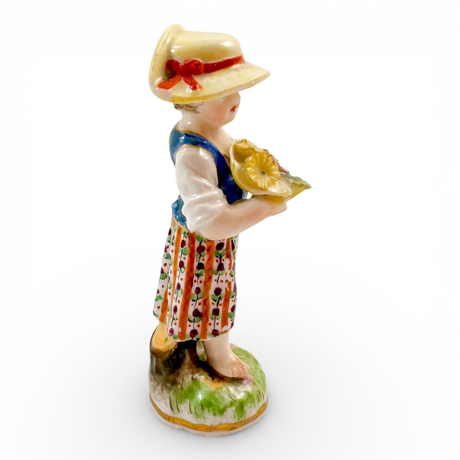 Early 19th Century Kpm Berlin Porcelain Female Flower Seller Figurine C.1820 photo 165.0