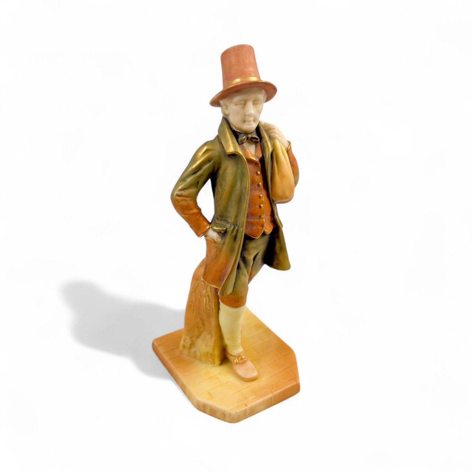 Victorian Royal Worcester Porcelain Country Gentleman Figure James Hadley 1896