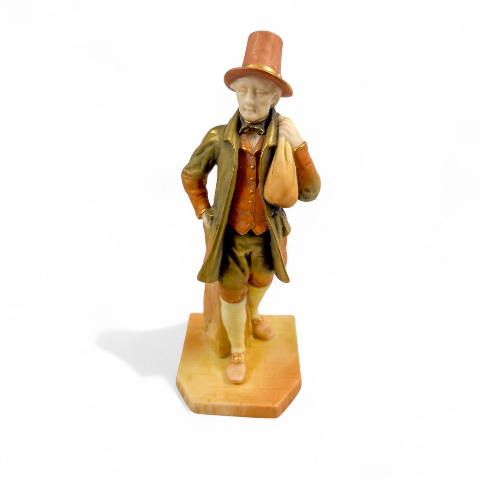 Victorian Royal Worcester Porcelain Country Gentleman Figure James Hadley 1896 photo furniture