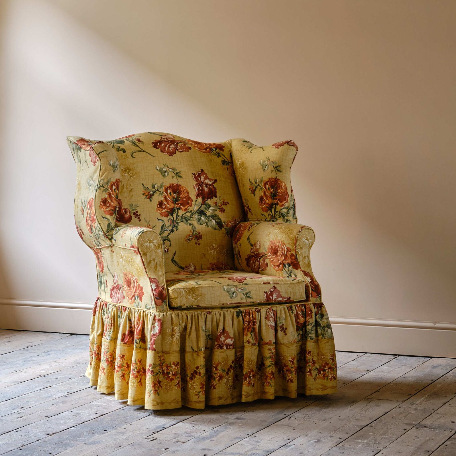 photo furniture Huge George III Wingback Armchair