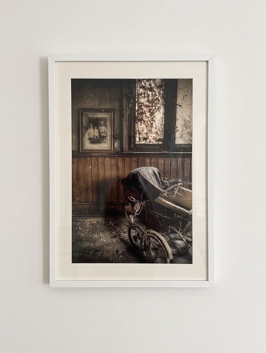 Large Framed Gina Soden Photographic Print – Abandoned Interior