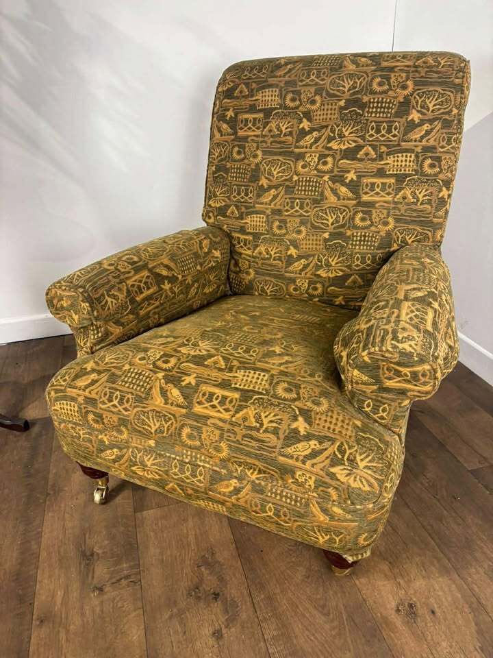 Antique Style Green Armchair, Late 20th Century photo furniture