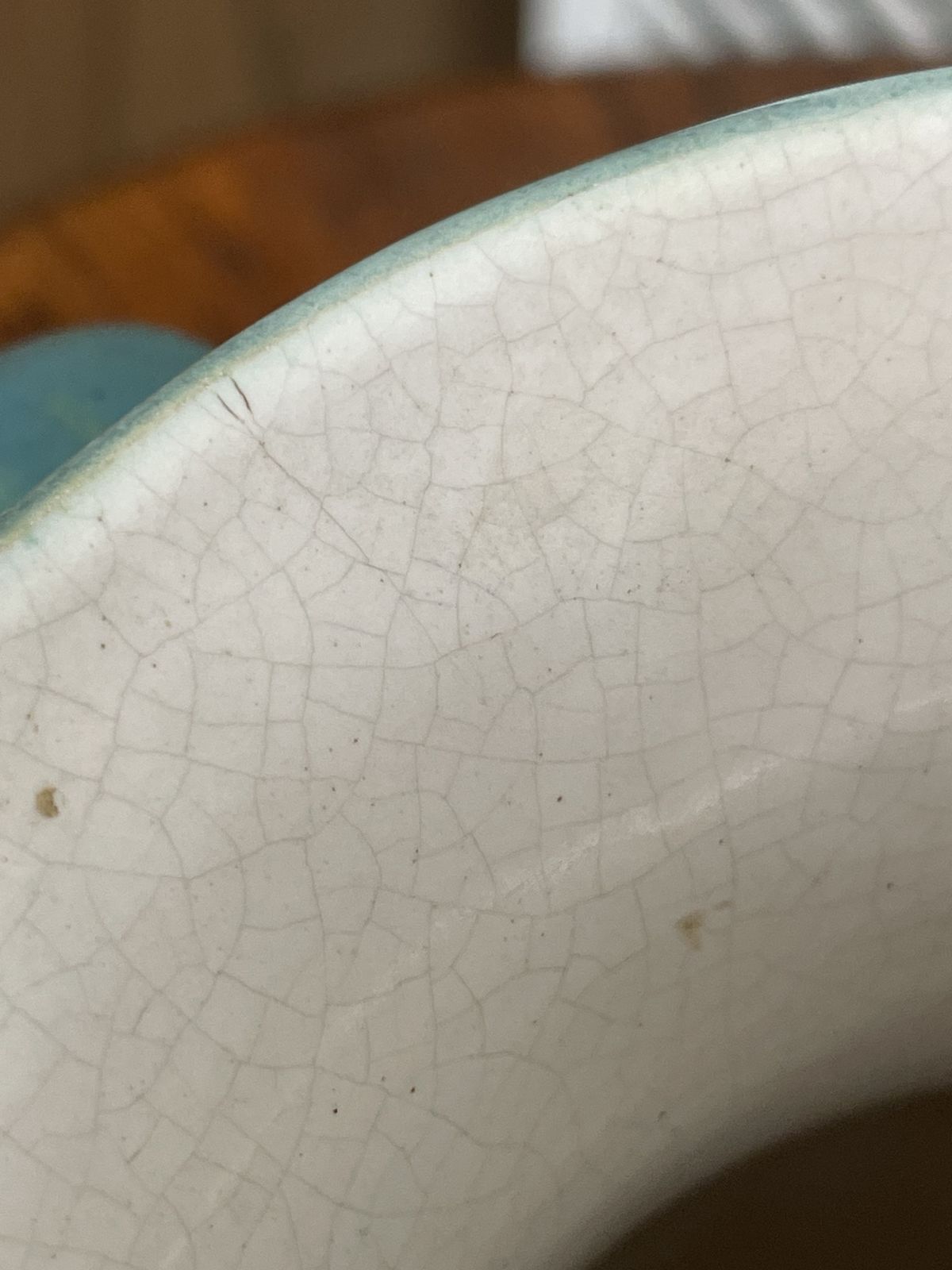 photo buy Large Oriental Teal Lustre Vase With Incised Fish Decoration