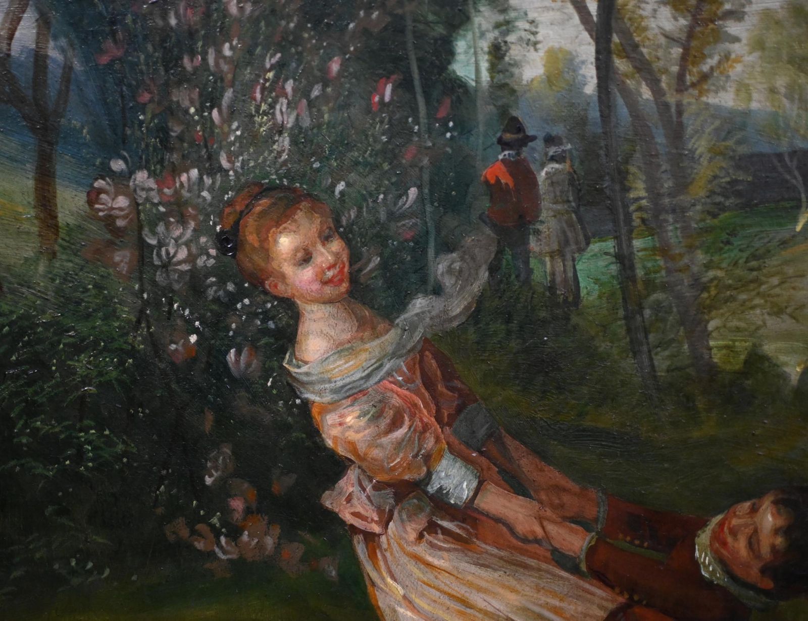 photo furniture Xl Edwardian Oil Painting A May Day Friedrich Von Kaulbach 1910