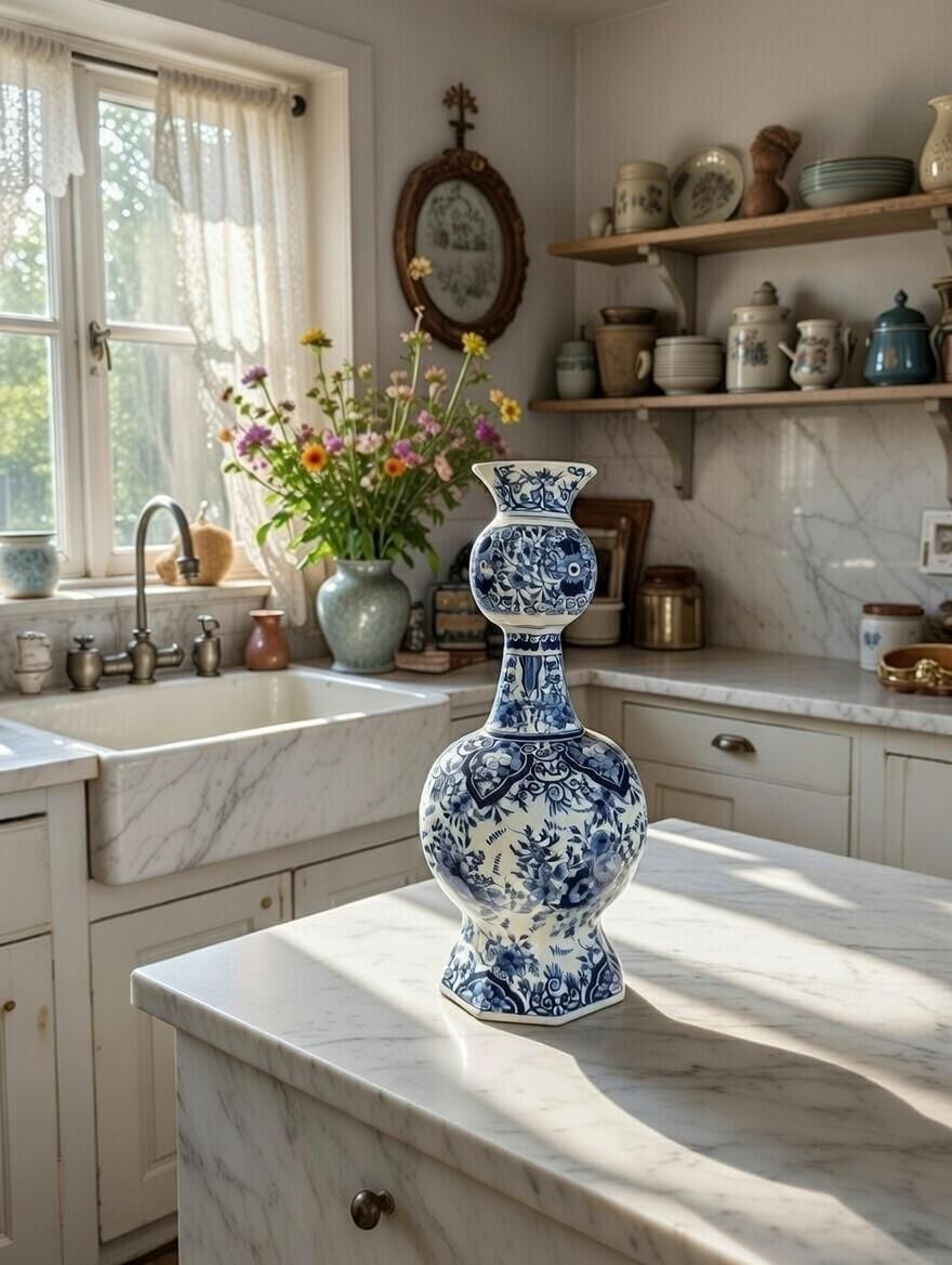 19th Century Dutch Delft Vase, 1800s