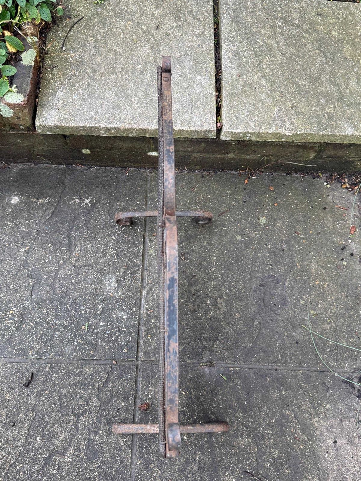 photo buy Antique Wrought Iron Fire Screen Victorian Scrollwork Fireplace Spark Guard