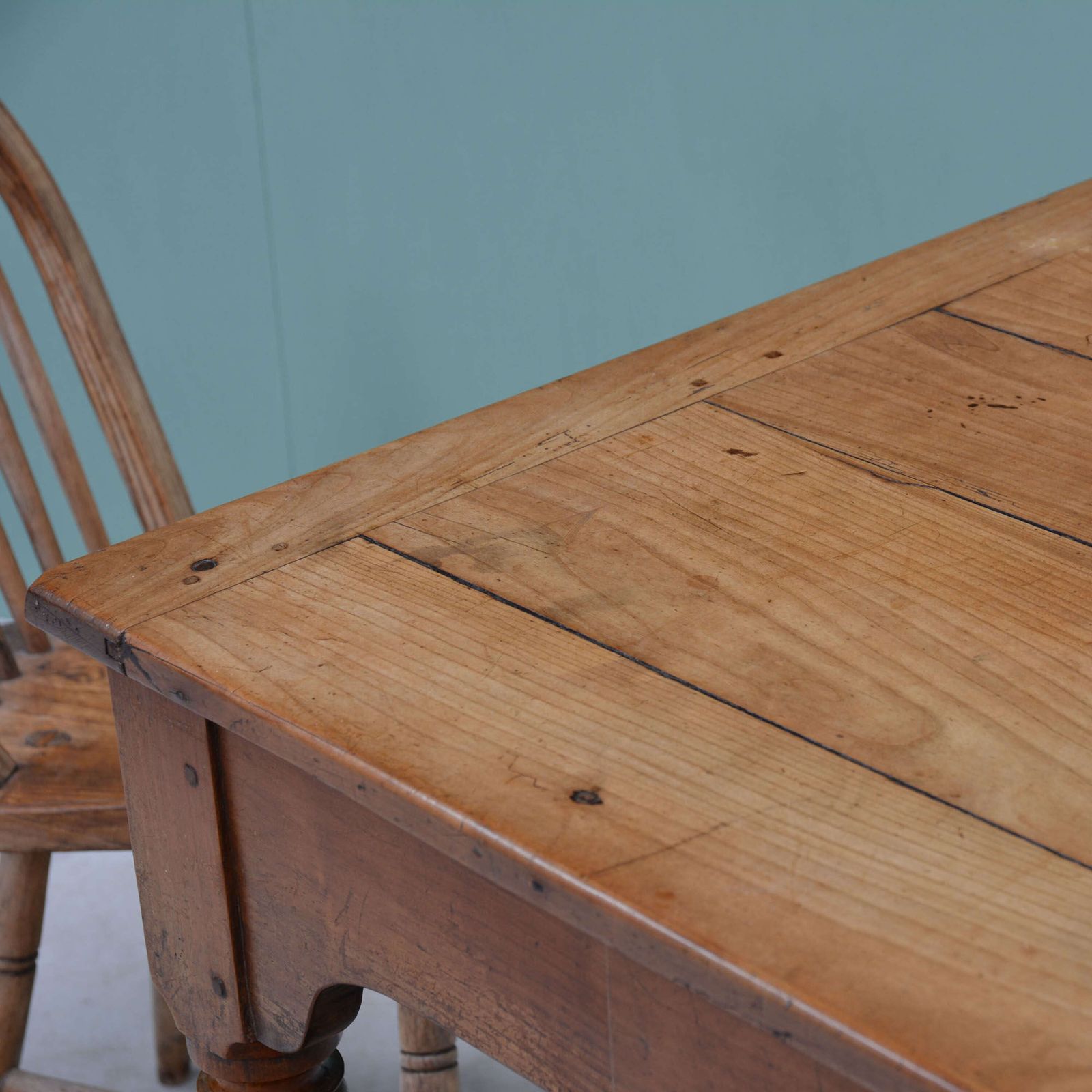 photo furniture 19th Century French Fruitwood Farmhouse Table