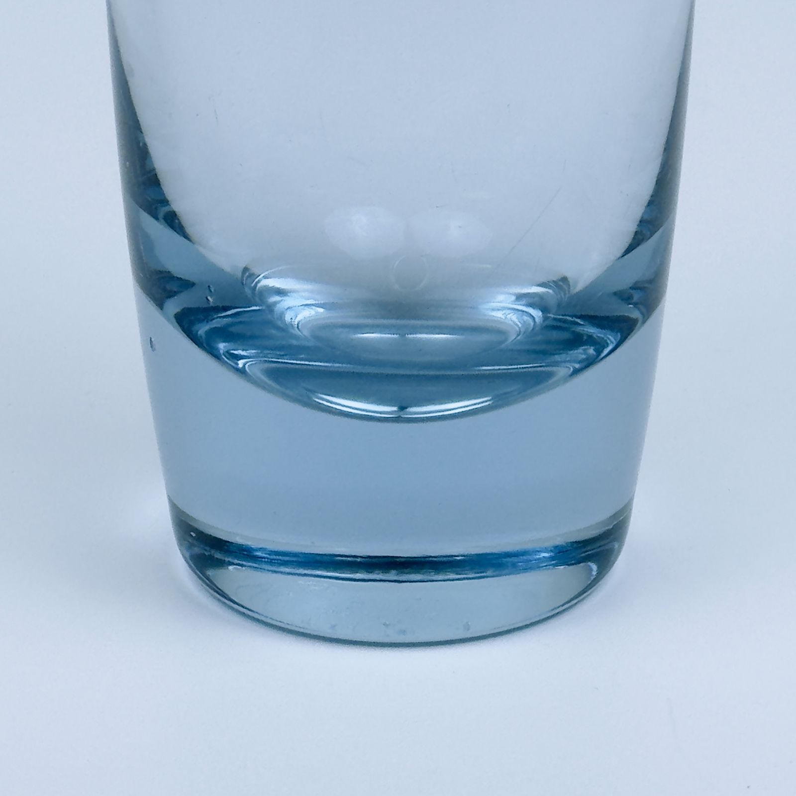 Original Blue Glass Vase By Per Lütken For Holmegaard, Denmark, 1960s photo for sale