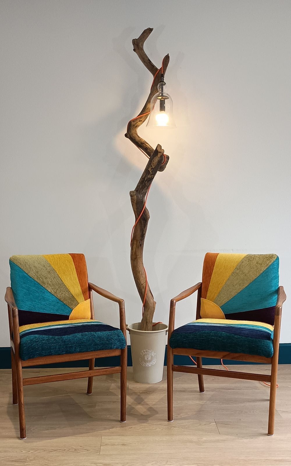 Bespoke Scandinavian Mid 50's Dinning/Office/ Bedroom Chairs  ( Pair)