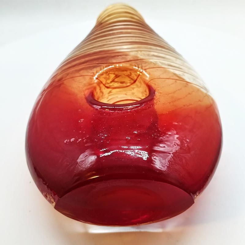 1970s Stunning Vase In Hand Worked Murano Glass. Made In Italy. photo vintage