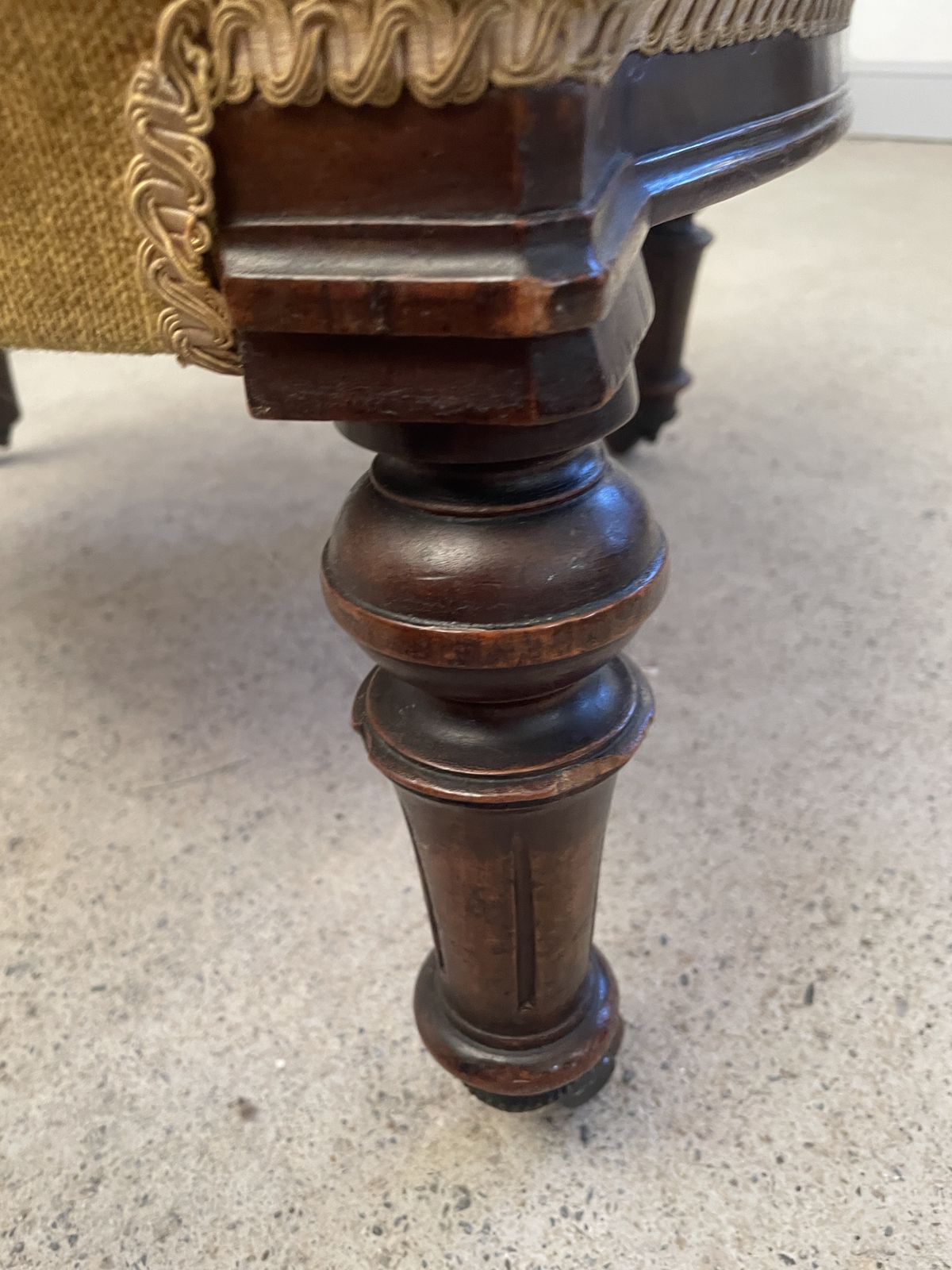 A 19th Century Antique Carved Mahogany Nursing Chair photo furniture