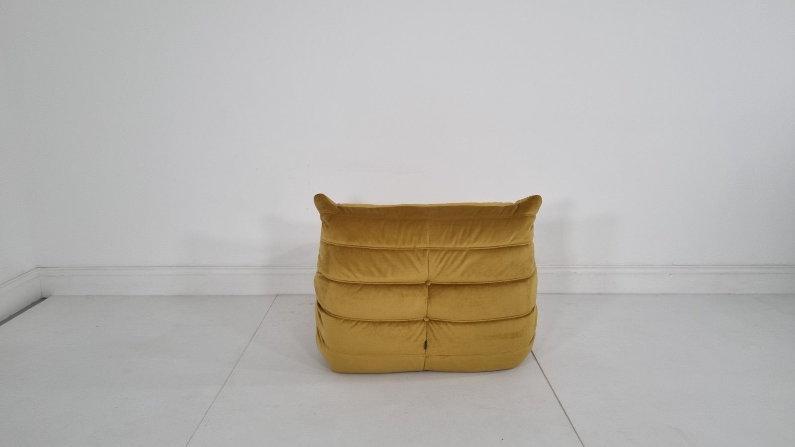 Furniture Ligne Roset Togo Chair And Footstool In Bronze Gold Velvet Immaculate photo