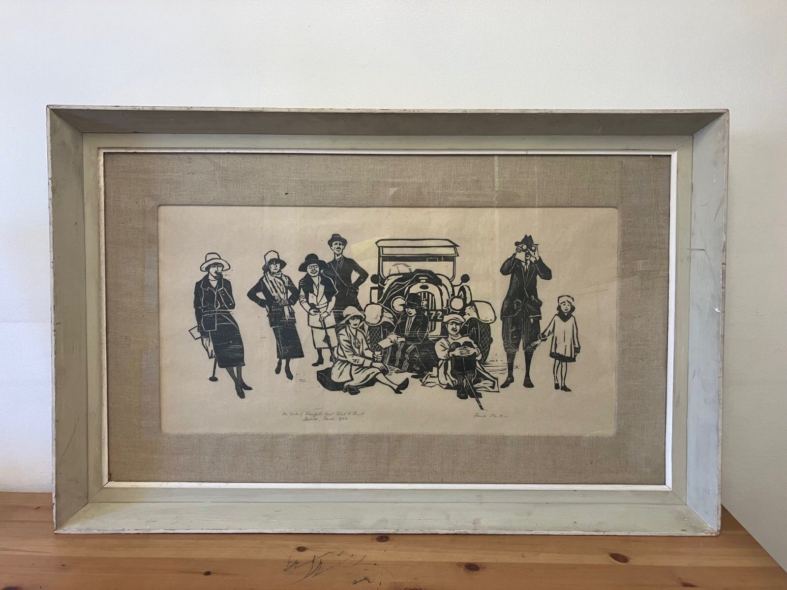Frank Martin 1963 Woodcut "The Duke Of Beaufort's Hunt"
