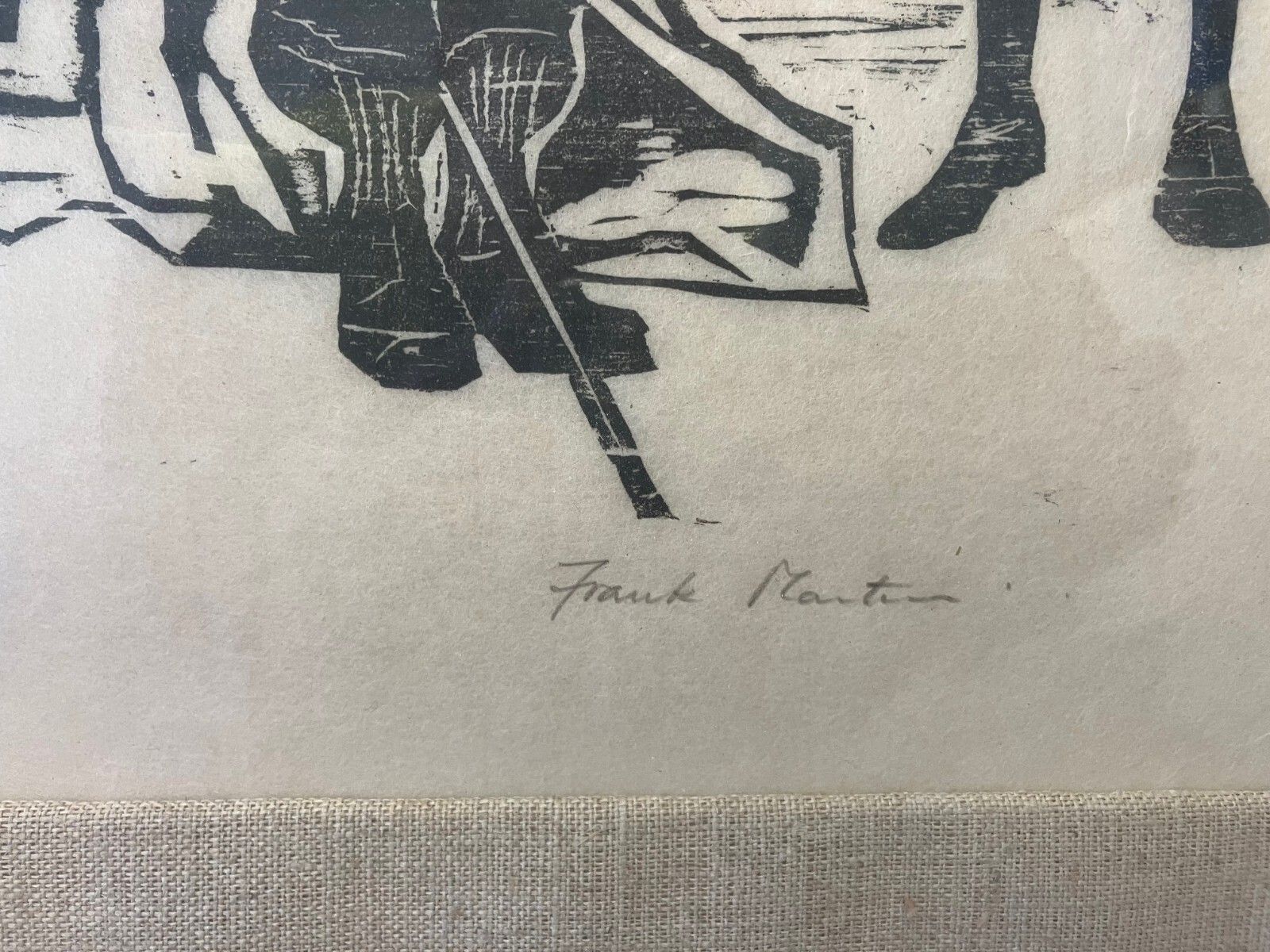 Frank Martin 1963 Woodcut "The Duke Of Beaufort's Hunt" photo buy