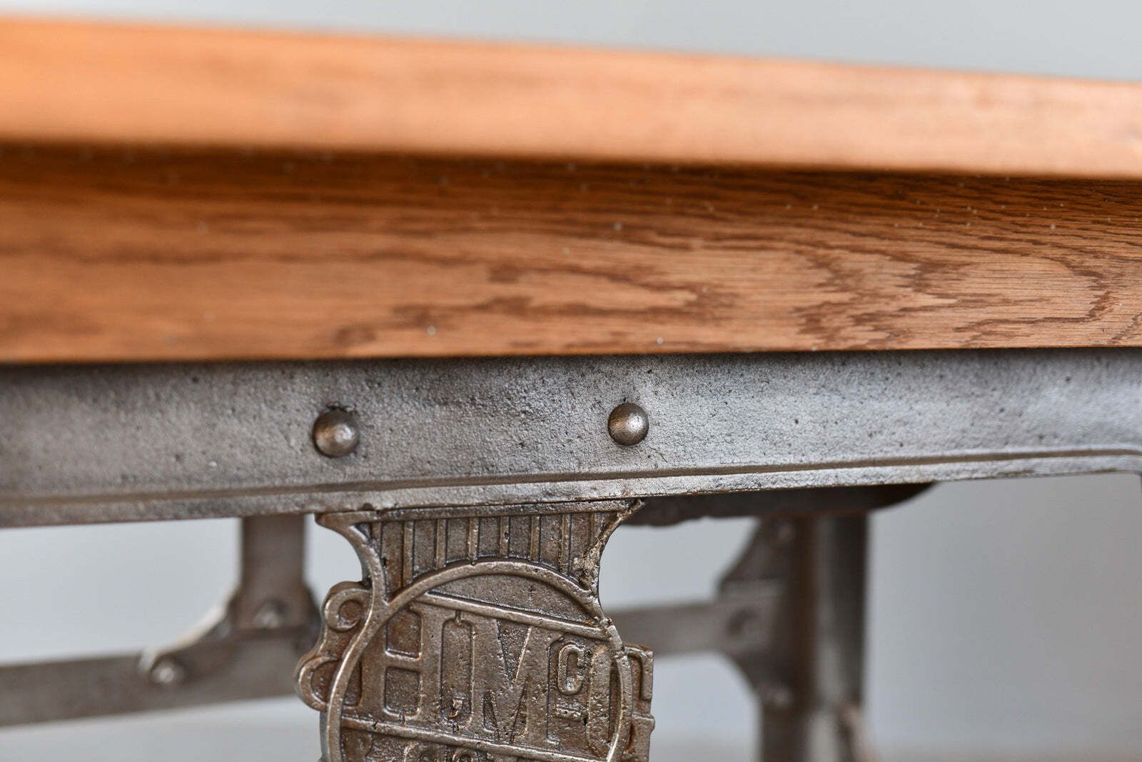 Large Industrial Dining Table By H Mc G And Co Ltd Circa 1920s photo vintage