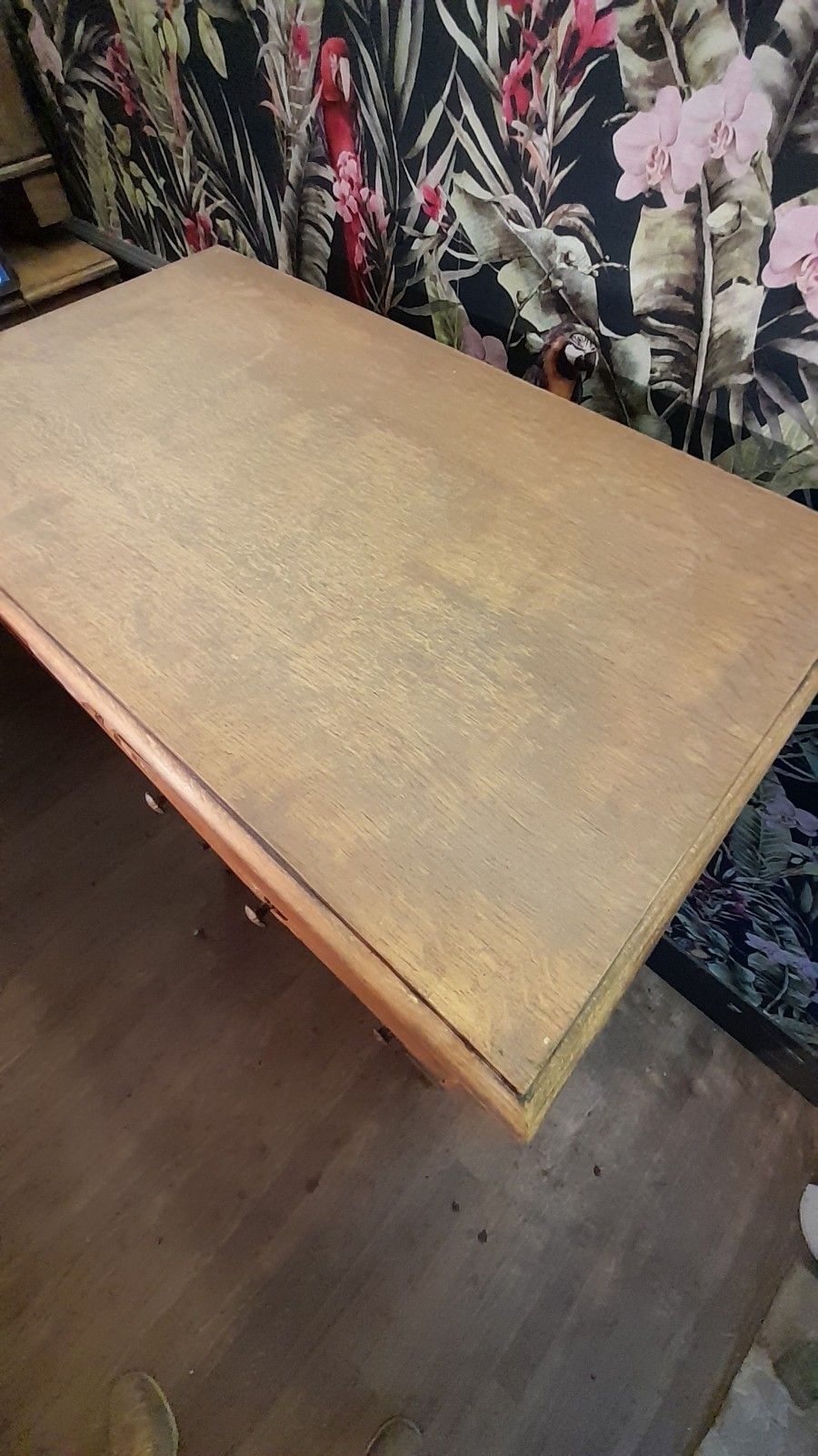 photo for sale Art Deco Oak Tallboy With 2 Doors ,2 Drawers  And Original Handles