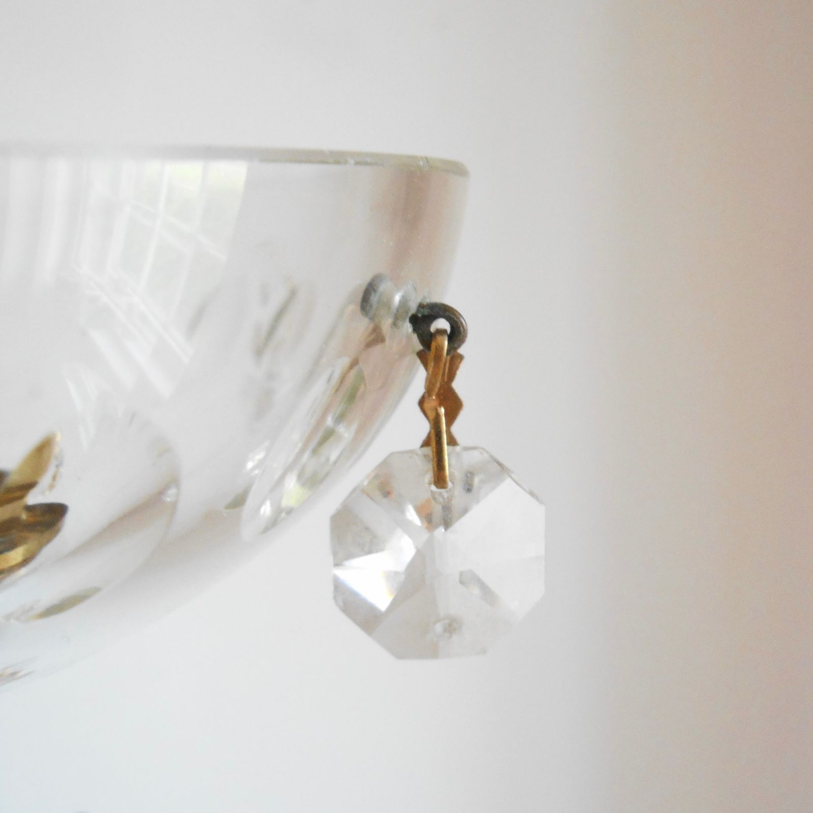 A Pair Of Marie Therese Crystal Glass Wall Sconces photo 295.0