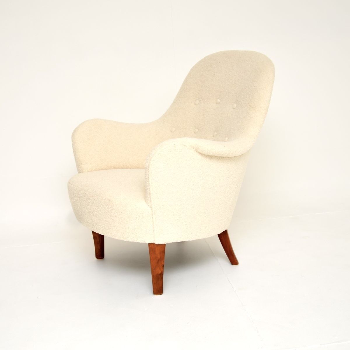 Vintage Swedish Cirkus Armchair By Carl Malmsten photo for sale