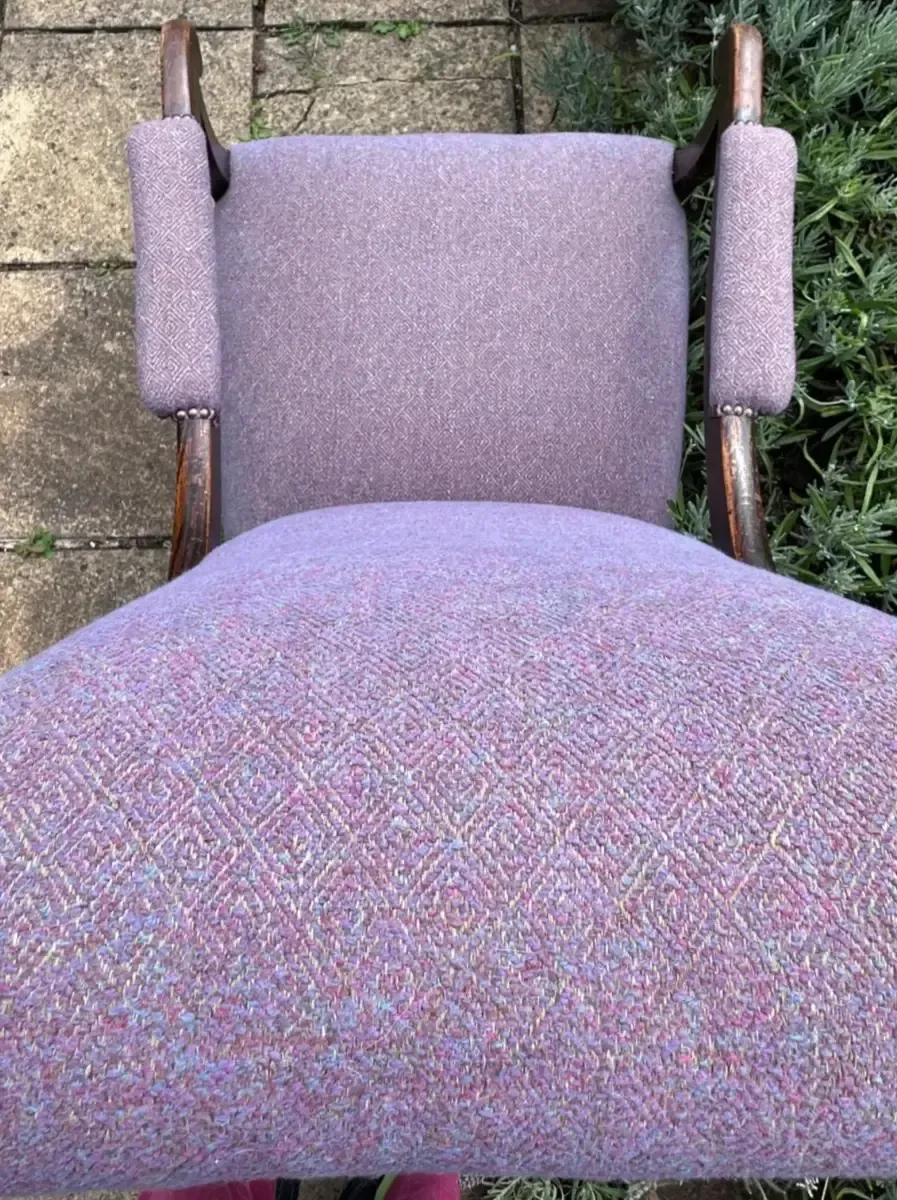 655.0 19th Century Open Arm Library Chair Voltaire Chair Deep Seat photo