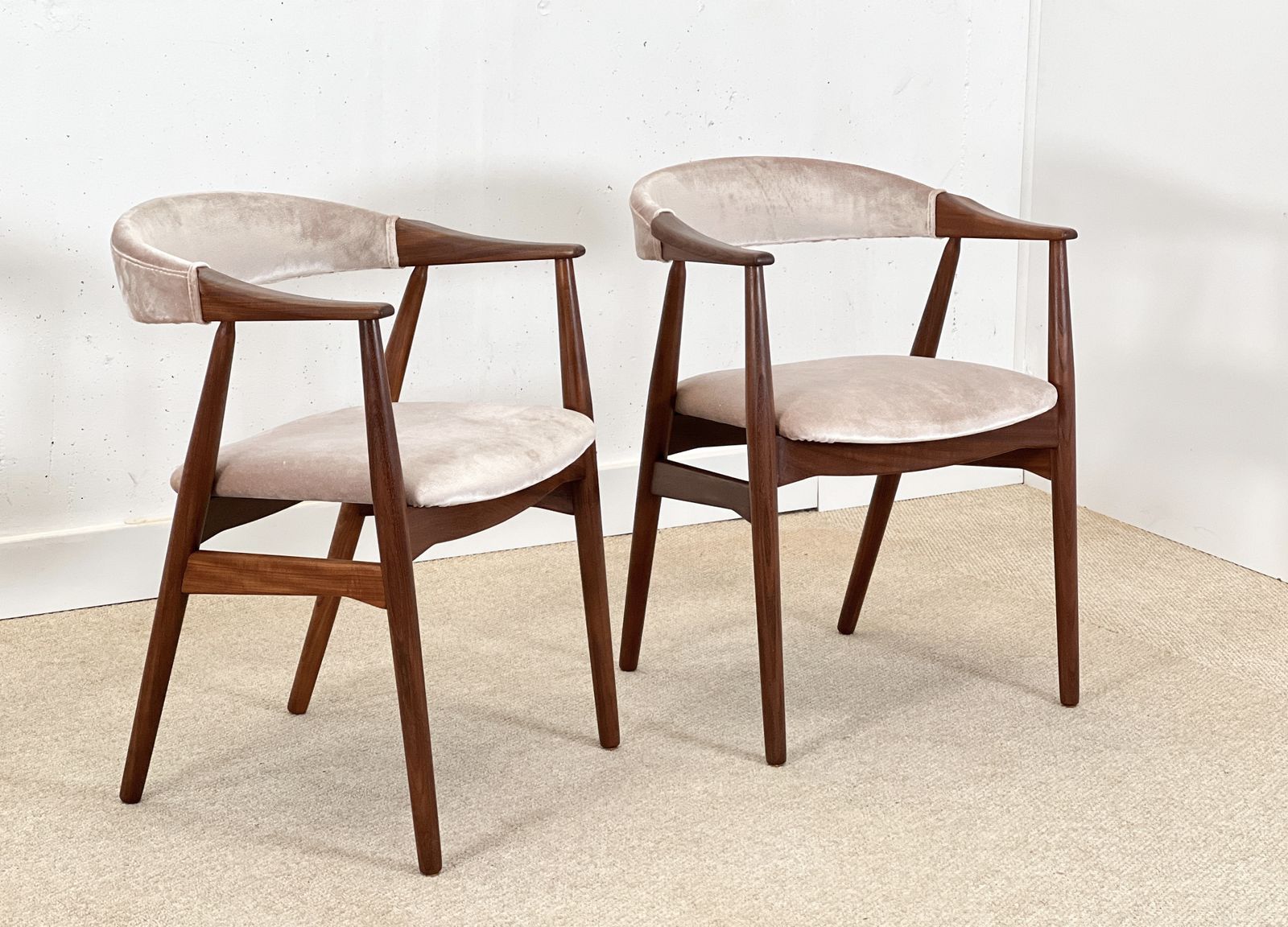 Pair Of Danish Armchairs By Thomas Harlev For Fastrup, Afromosia, 1960s photo Furniture