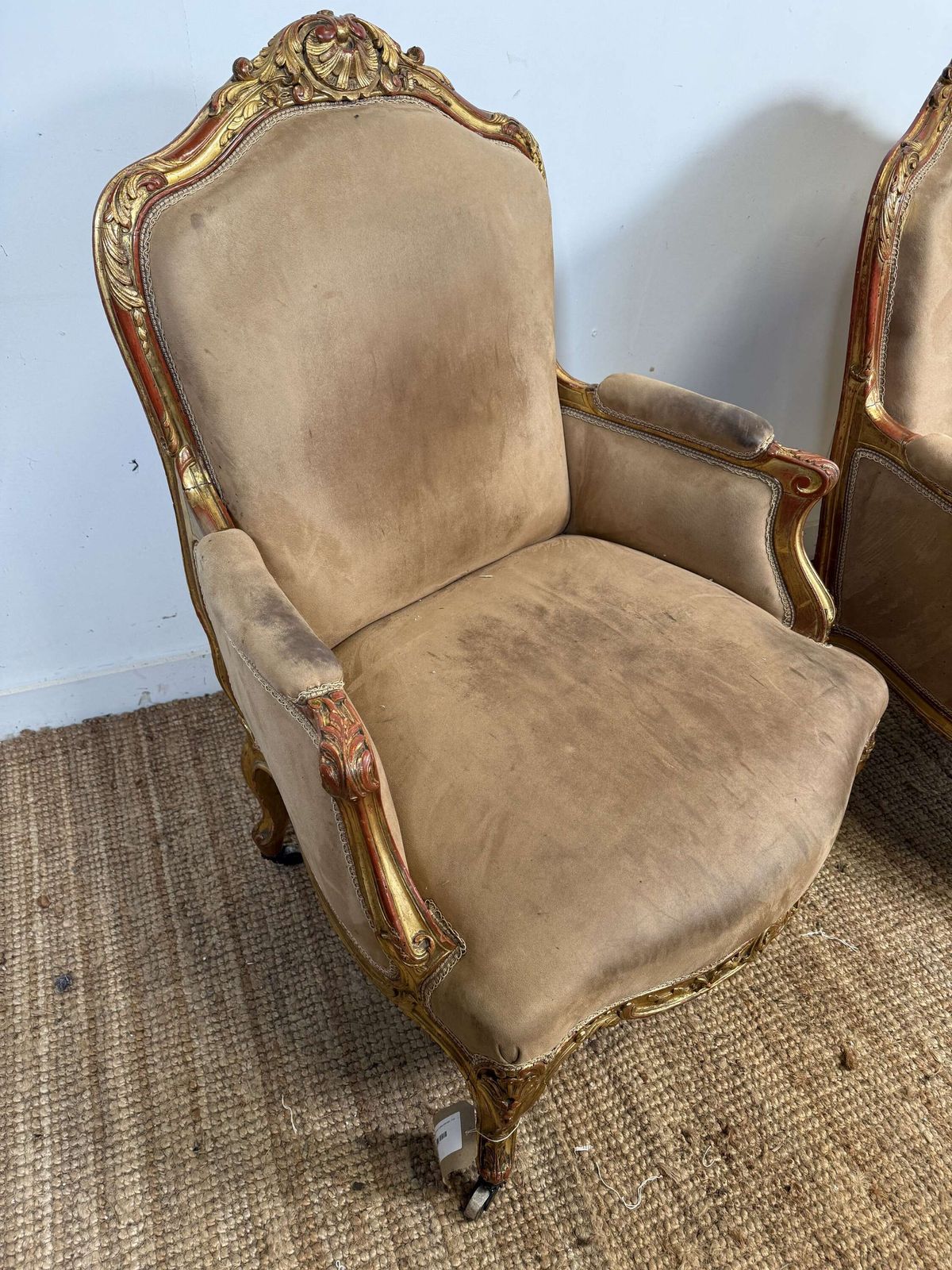 Pair Of Napoleon III Gilded Armchairs photo furniture