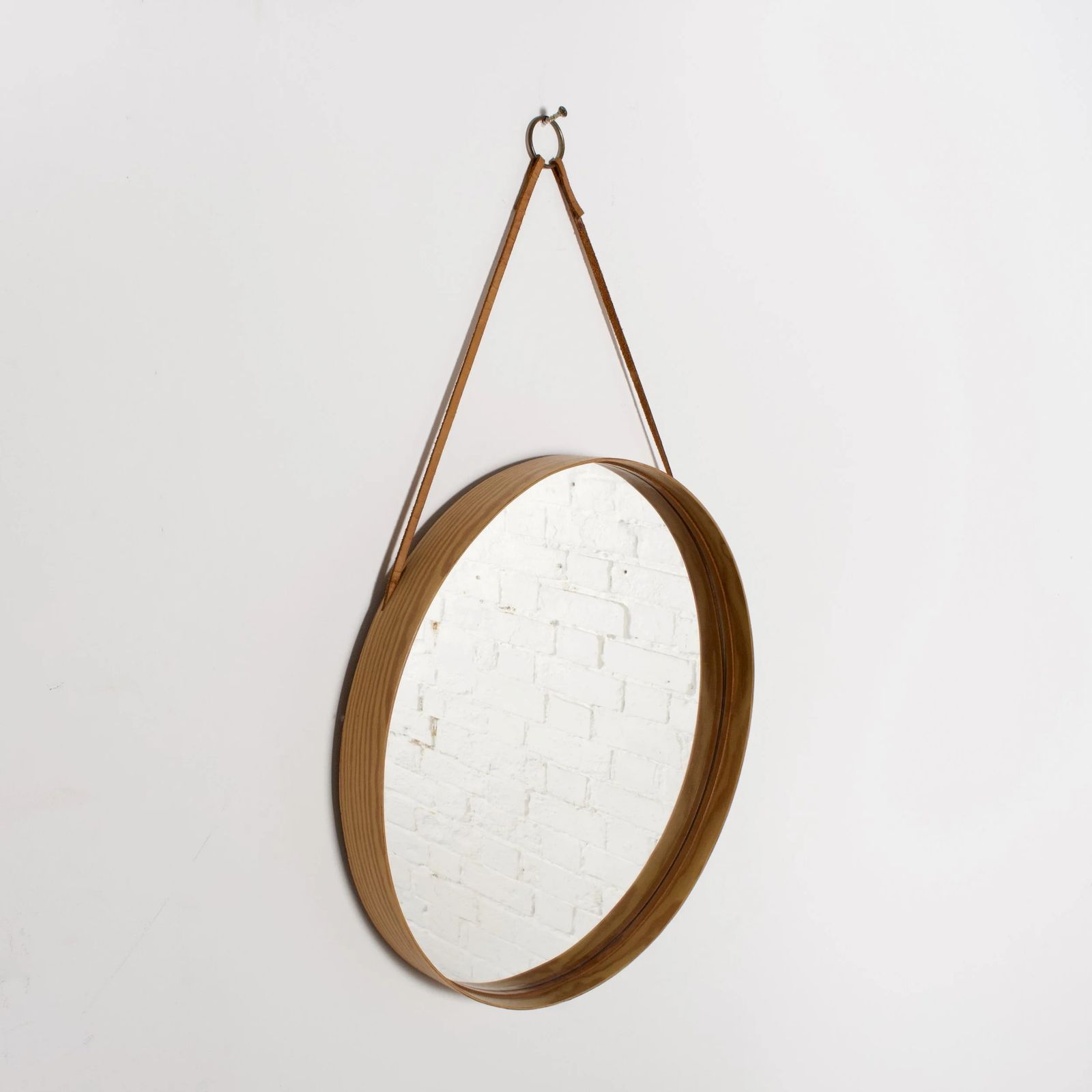 Swedish Pine Mirror, 1960s, Vintage photo vinterior