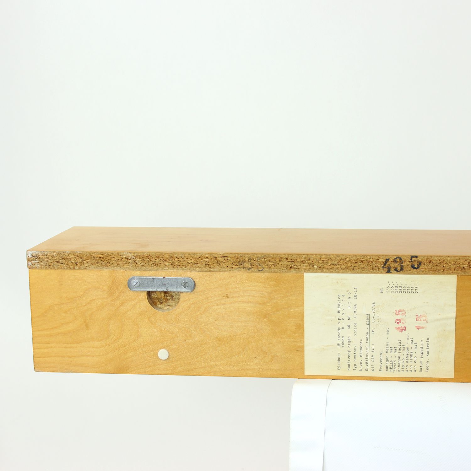 photo furniture Floating Shelf In Birch By Up Zavody, Czechoslovakia 1986