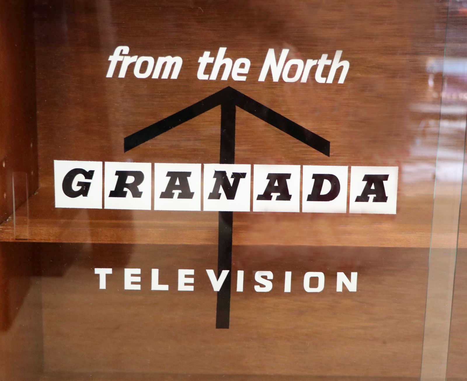 photo furniture This Retro Teak Bookcase Cabinet By Herbert Gibbs,  Later Sign Written For Granada Television.