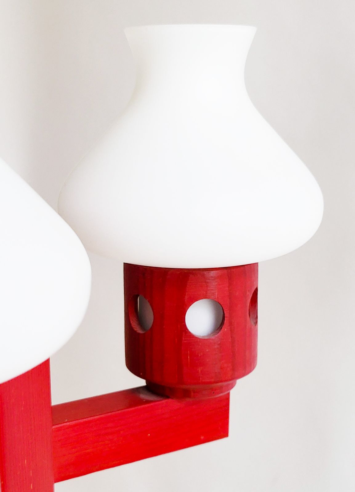 Mid Century Swedish Pine Wood Chandelier, 1960s photo Lighting