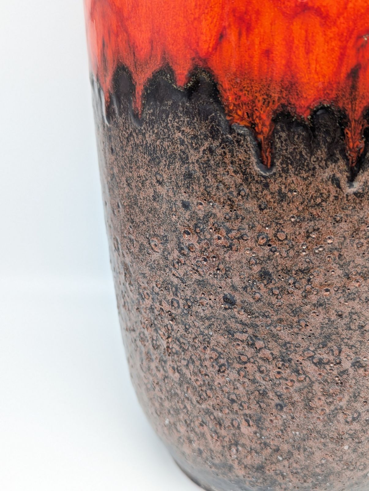 Large West German Lava Floor Vase By Scheurich Model 517–45, C.1970 photo vinterior