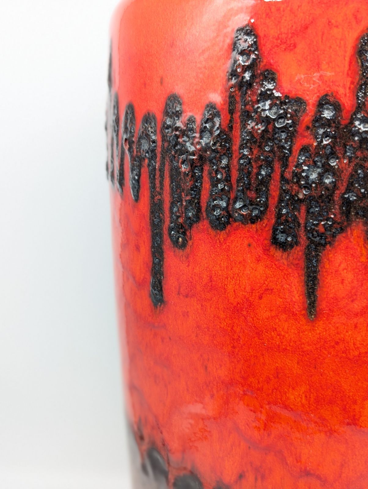 Large West German Lava Floor Vase By Scheurich Model 517–45, C.1970 photo buy