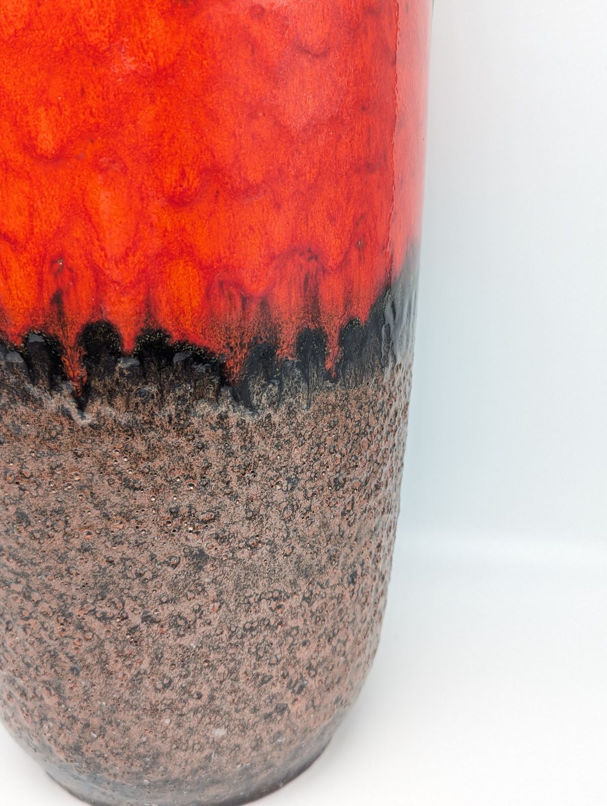photo furniture Large West German Lava Floor Vase By Scheurich Model 517–45, C.1970