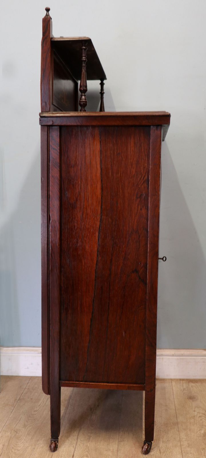 A Lovely Late 19th Century Hardwood And Inlaid Former Sheet Music Cabinet. photo Furniture