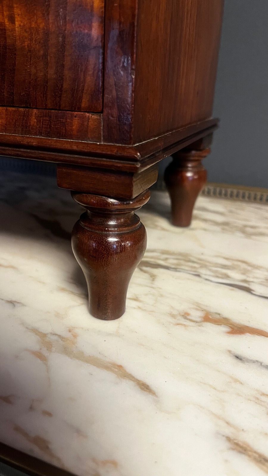 An Early Victorian Period Mahogany Miniature/Apprentice Chest photo vintage