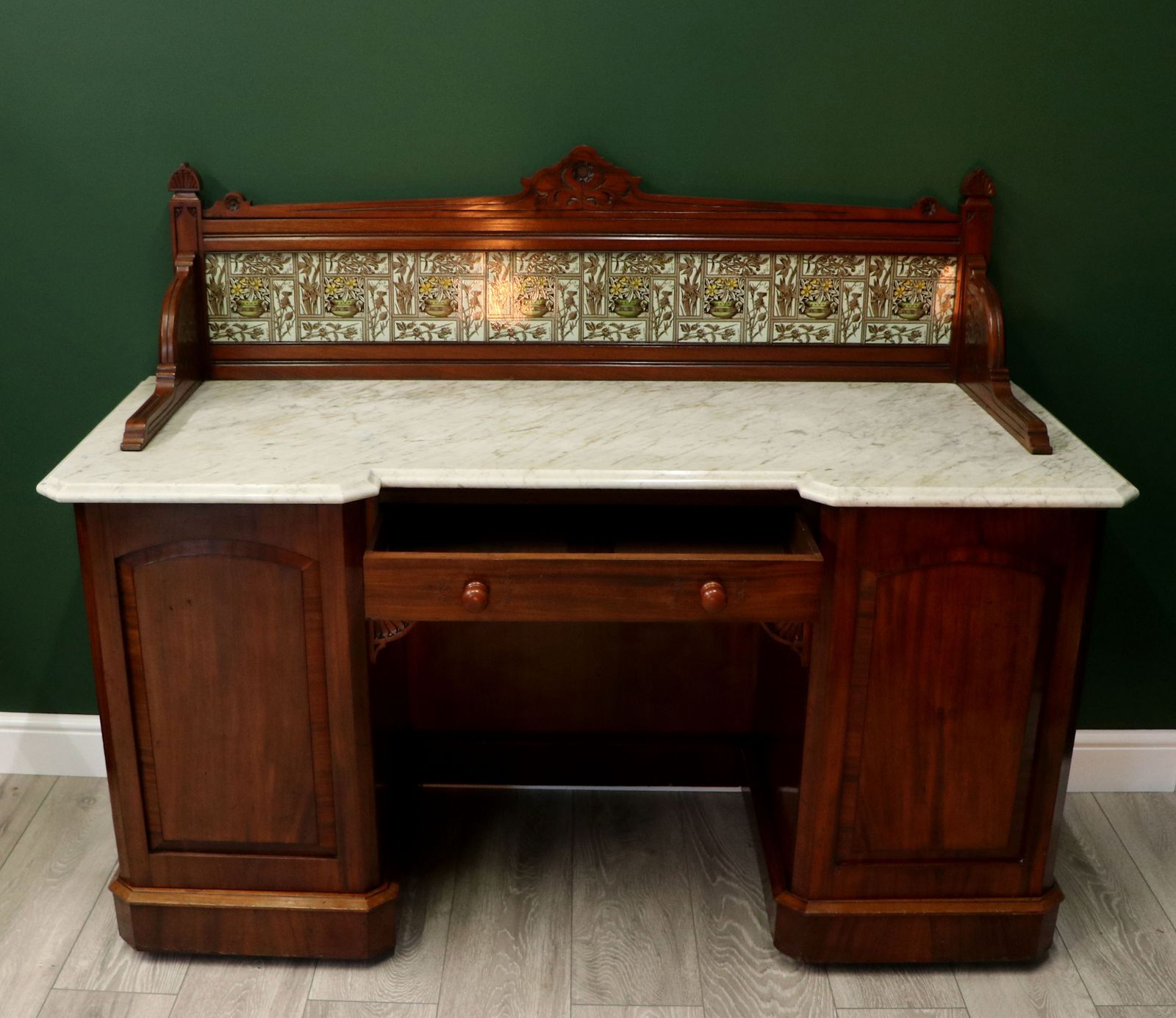 A Victorian Washstand In The Aesthetic Style In Immaculate Original Condition. photo for sale