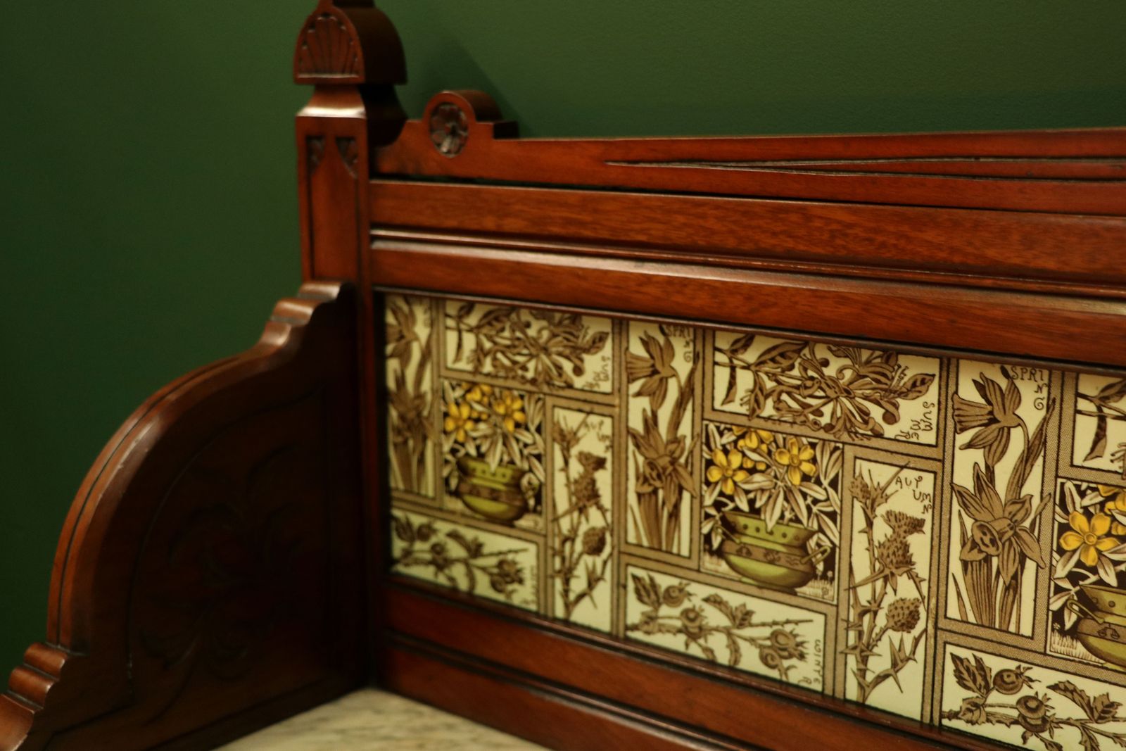 Furniture A Victorian Washstand In The Aesthetic Style In Immaculate Original Condition. photo