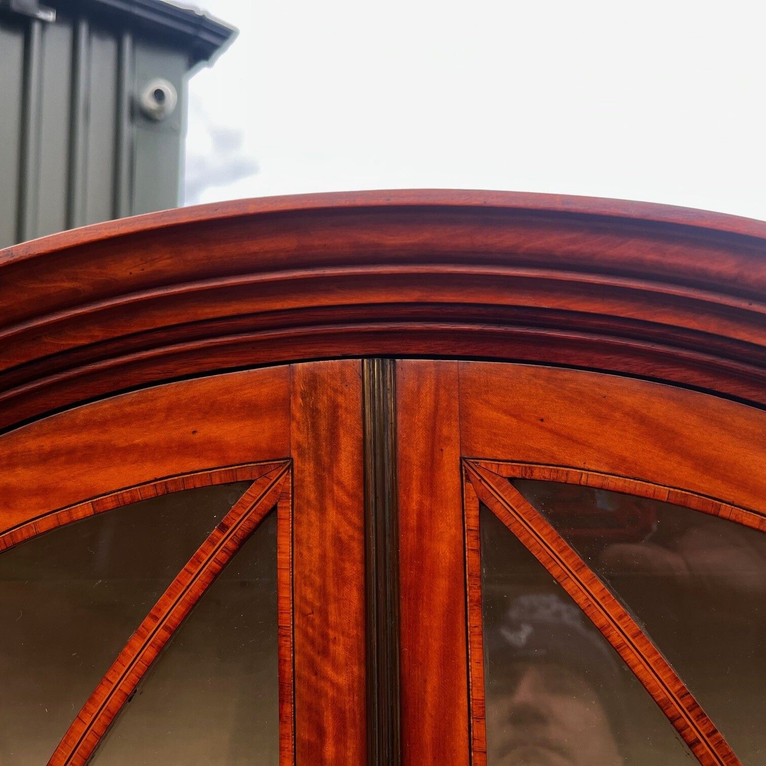 A Beautiful Sheraton Revival Satinwood Display Cabinet. photo buy
